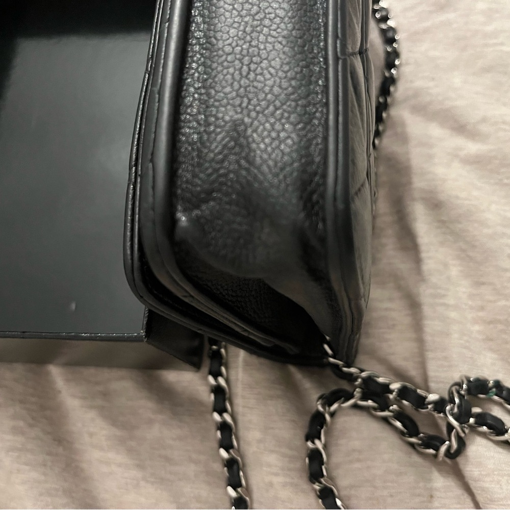 Chanel Wallet on Chain WOC Black Caviar Silver Hardware - Picture 4 of 10